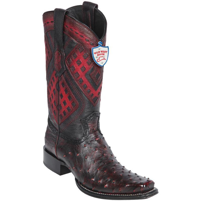 Botas de Avestruz Original en Horma Europea