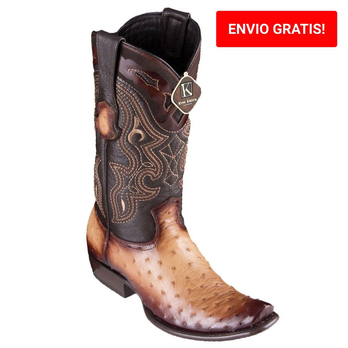 Botas de Avestruz Original Horma Dubai