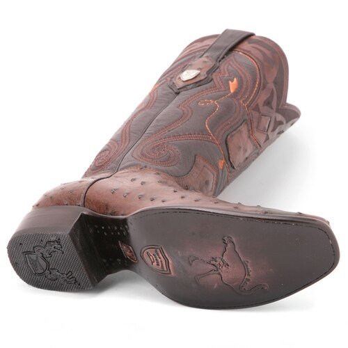Botas de Avestruz Original Horma Dubai