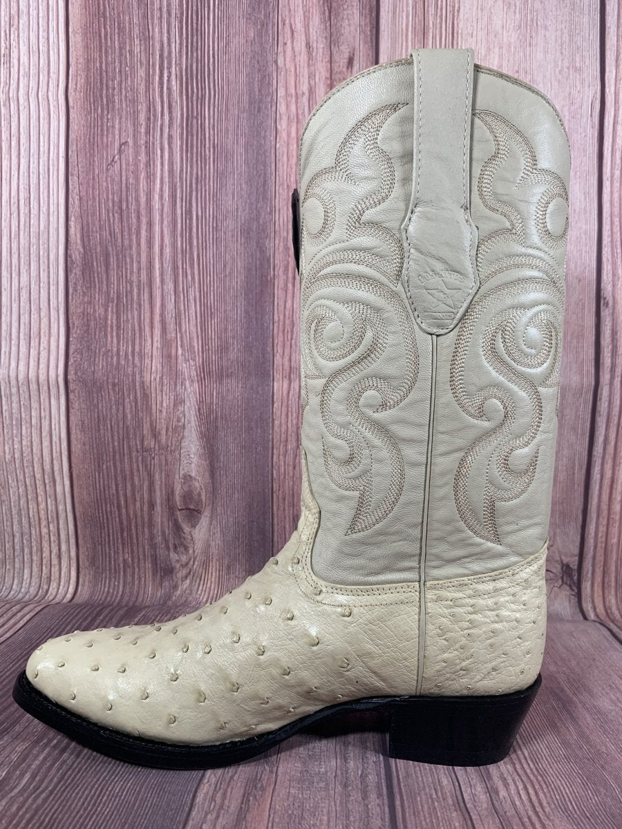 Botas de Avestruz Original Punta Oval LAB-650304