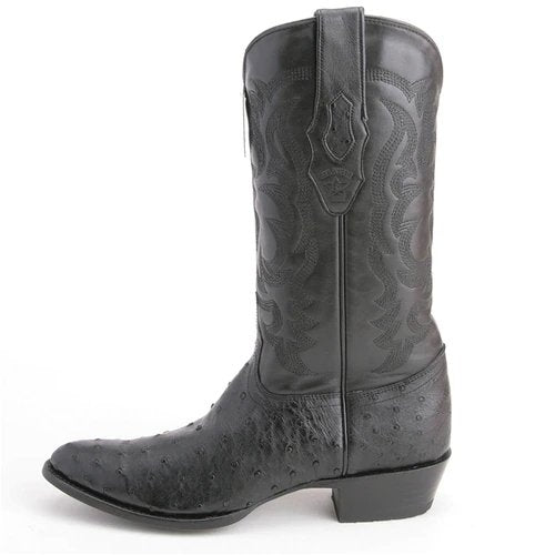 Botas de Avestruz Original Punta Redonda LAB