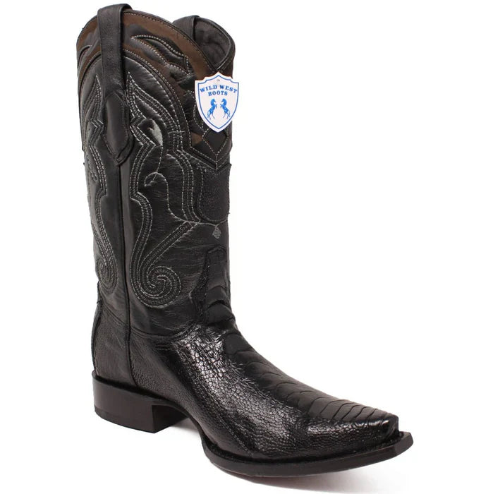 Botas de Avestruz Pata Original Punta Recortada WW
