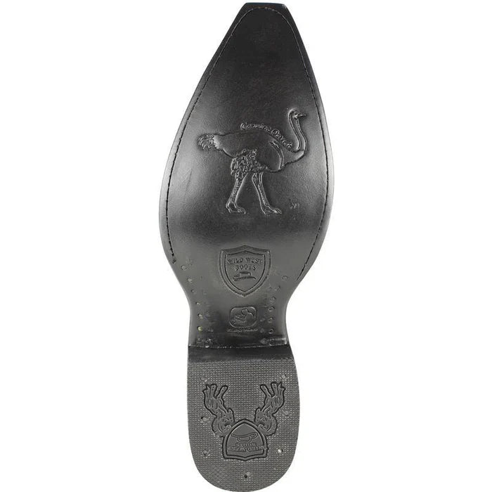 Botas de Avestruz Pata Original Punta Recortada WW