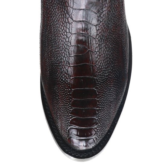 Botin Avestruz Pata con Venado Punta Europea LAB-76BF0518