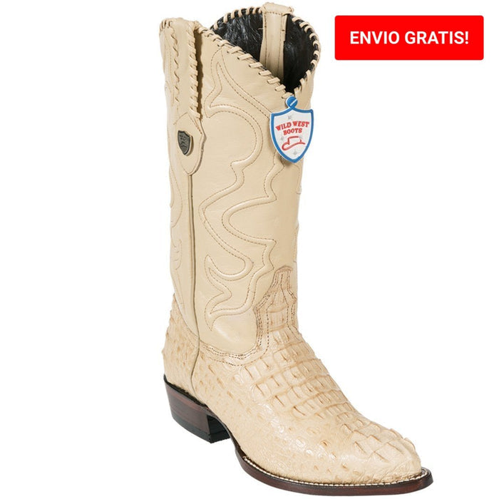 Botas de Cocodrilo Caiman Lomo Horma Puntal