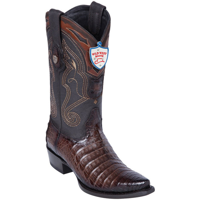 Botas de Cocodrilo Caiman Panza Punta Recortada