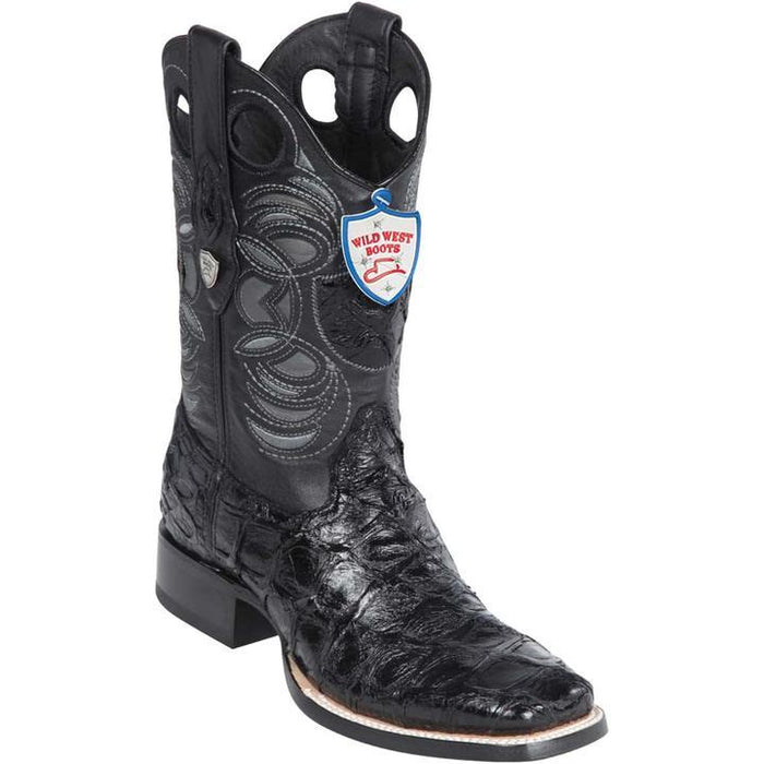 thumbnail image 2 of Men's Piraruco Print Rodeo Cowboy Boots - La Sierra - Leather, Square Toe, Handmade In Mexico 2 of 5