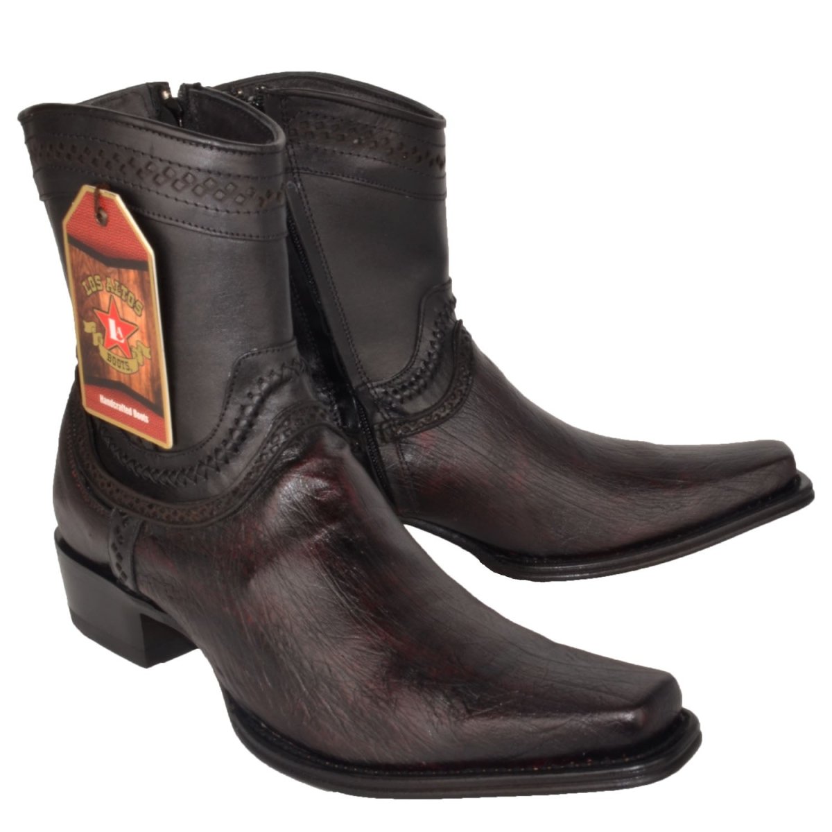 Botines de Panza de Avestruz Original Punta Europea LAB-76B9718