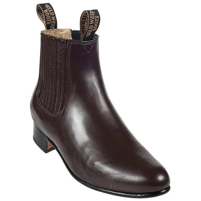 Botines Charros de Venado Original Color Chocolate Wild West Boots