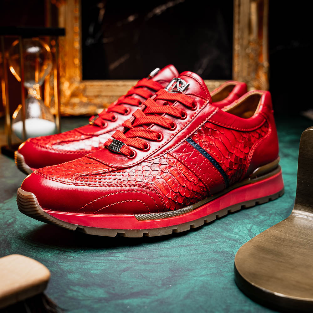 Marco_Di_Milano Brescia: Red Leather Luxury Shoe