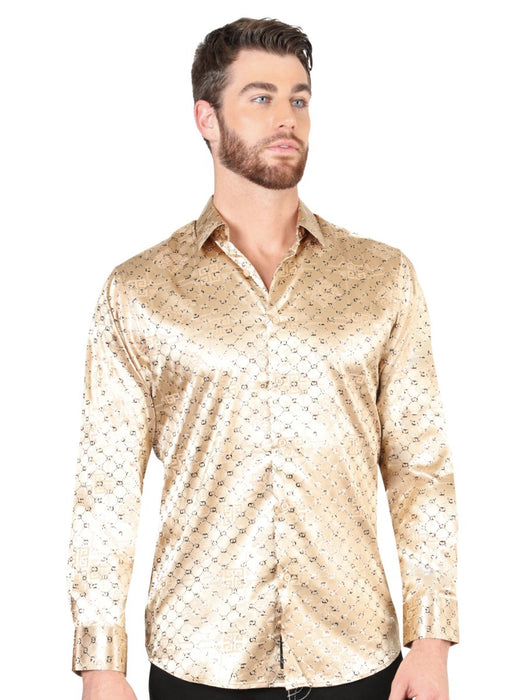 Camisa de Moda El Senor de Los Cielos Color Beige GEN