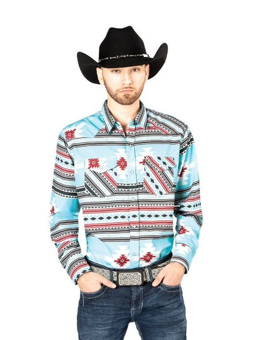 Camisa Vaquera de Moda El Senor de los Cielos Color Cafe GEN