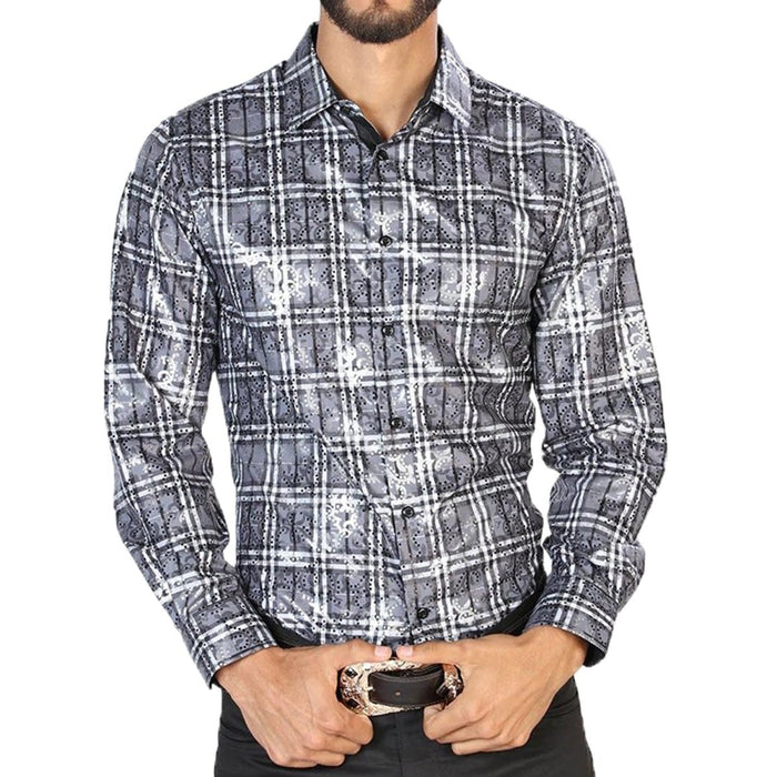 Camisa Vaquera de Moda El Senor de los Cielos Color Gris GEN