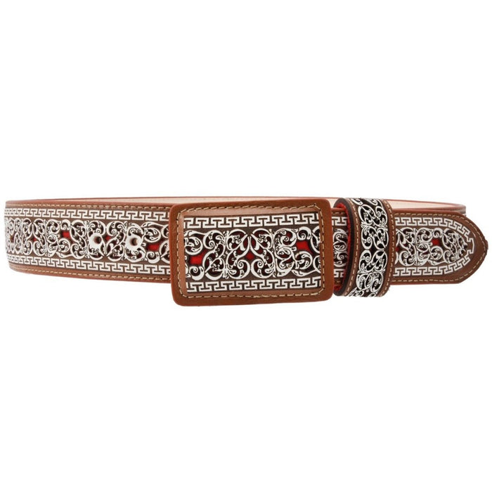 Cinto Vaquero de Cuero Original Color Miel WD-1510