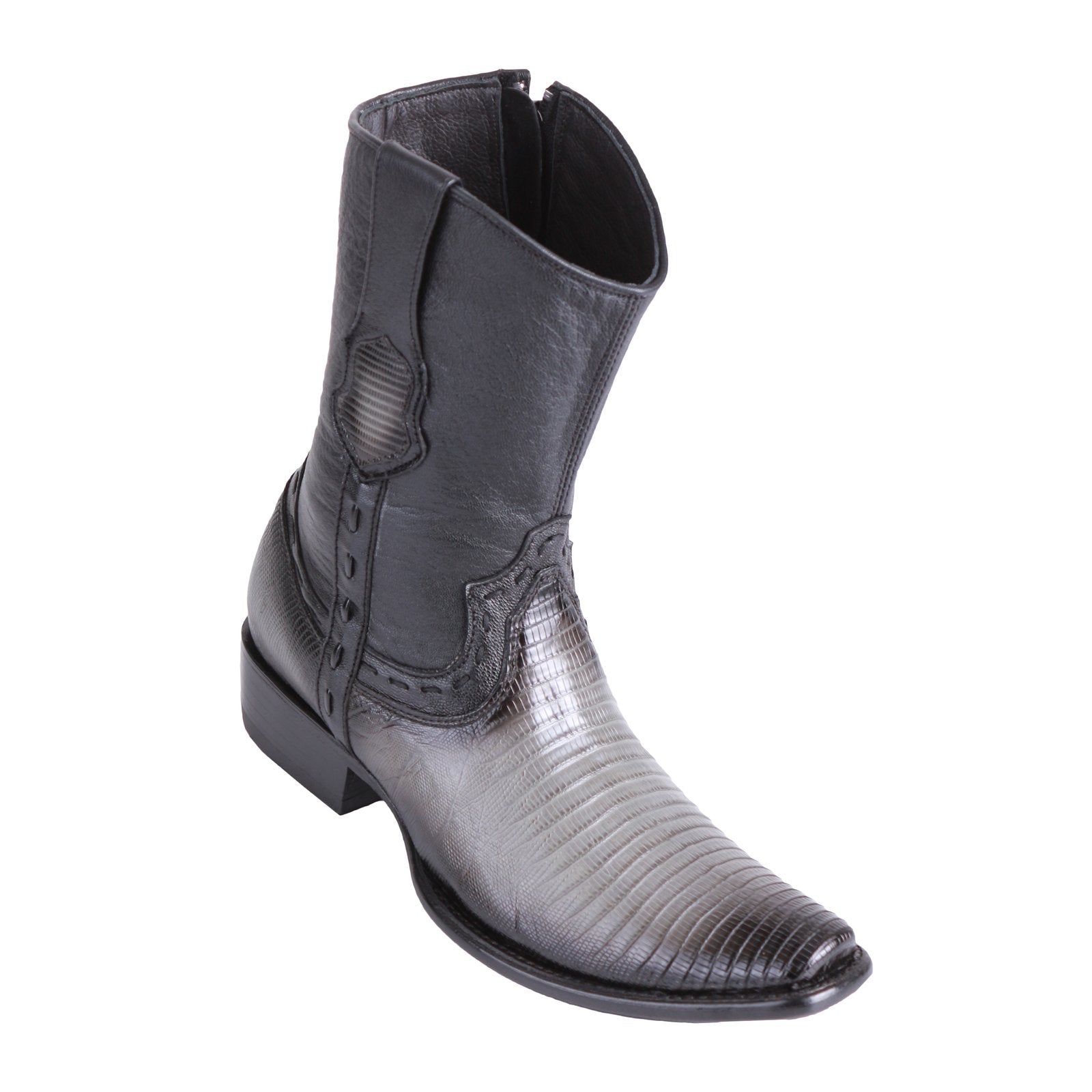 Men's King Exotic Lizard Boots Dubai Toe Faded Brown – Handcrafted Finish