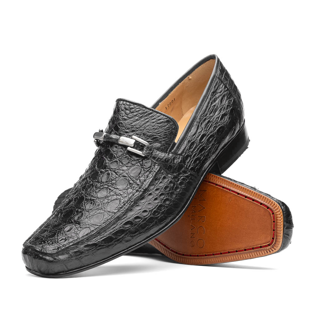Marco Di Milano Fabro-Tin Gray Leather Loafers