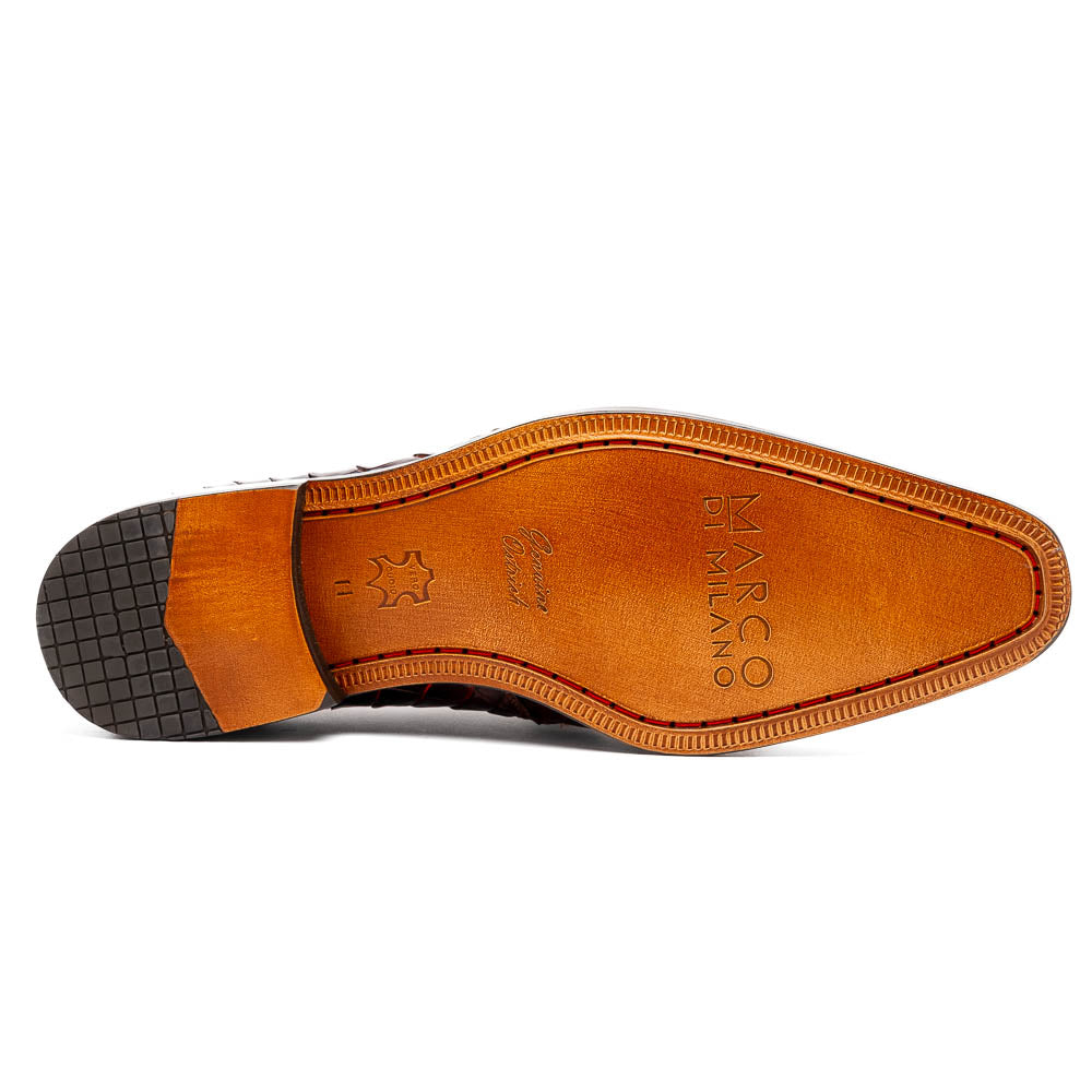 Marco Di Milano Fitipaldi: Rustic Cognac Leather Shoe