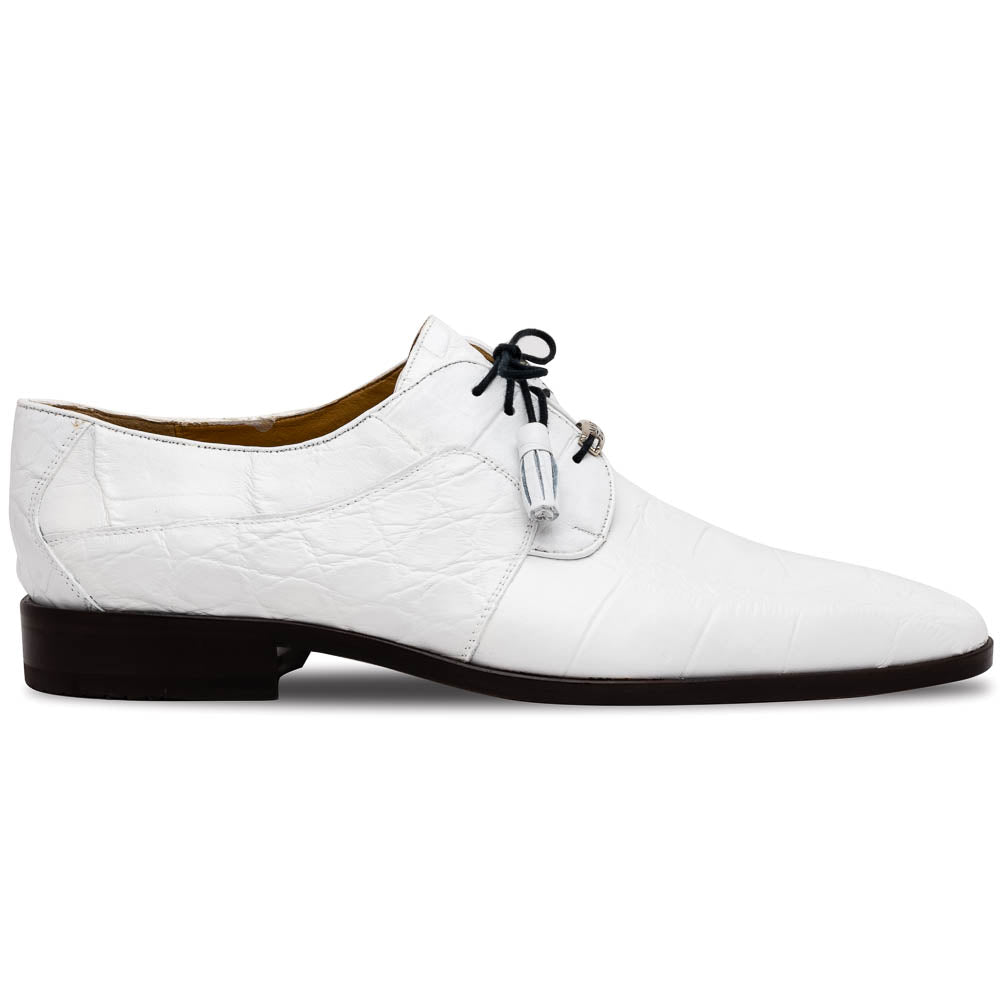 Marco Di Milano Fitipaldi White Leather Loafers