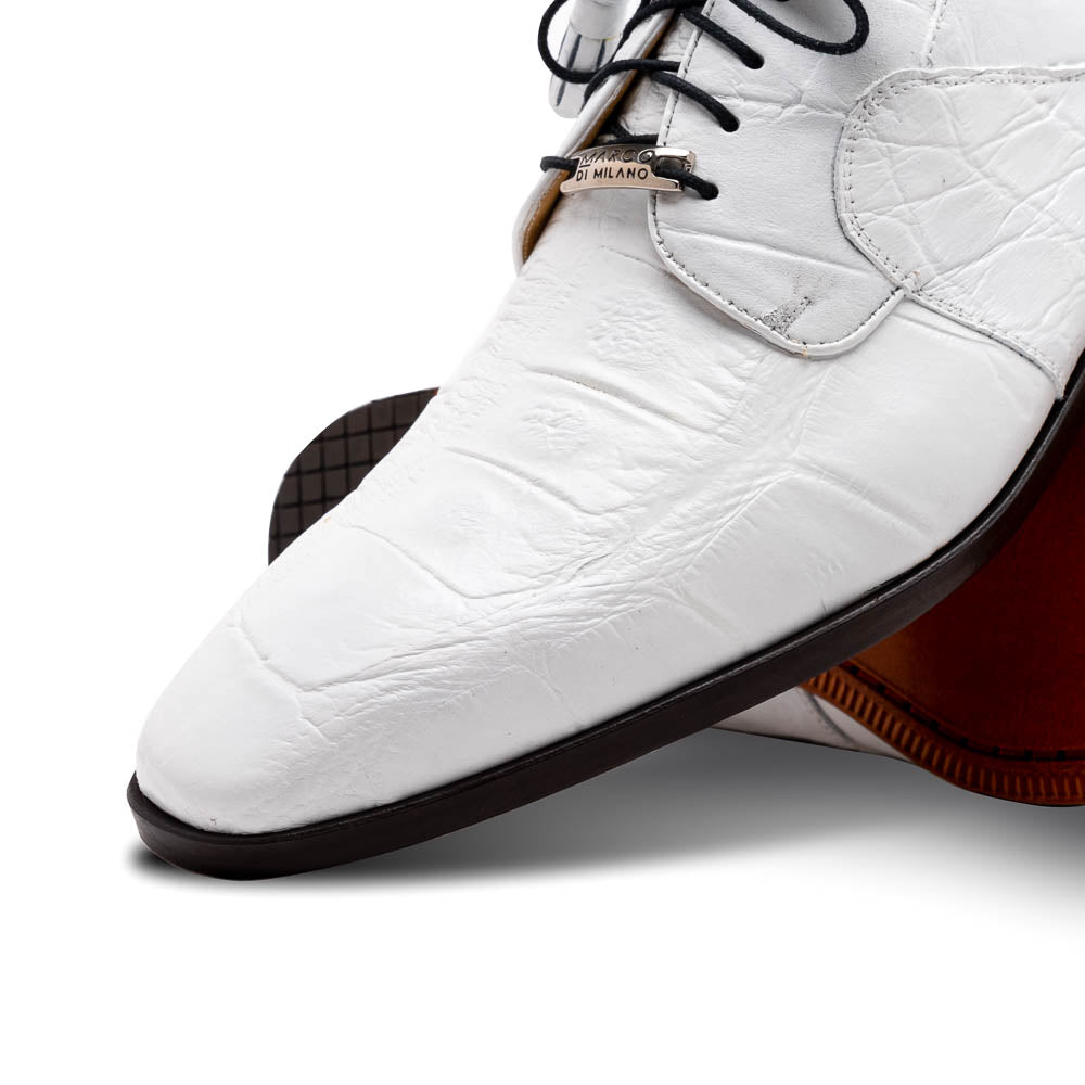 Marco Di Milano Fitipaldi White Leather Loafers