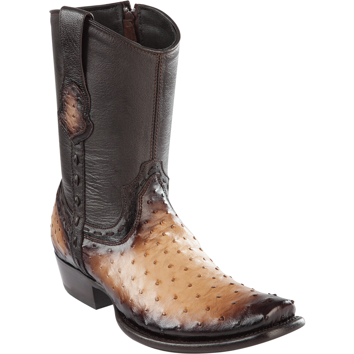 Wild West Botas de Pata de Avestruz Horma Square Toe Black main image 0