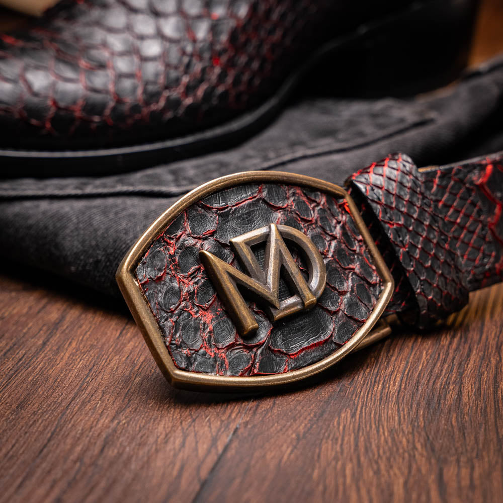 Marco Di Milano Kansas Black Cherry Leather Oxford