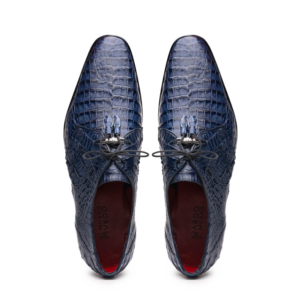 Marco Di Milano Lacio Navy Leather Dress Shoe