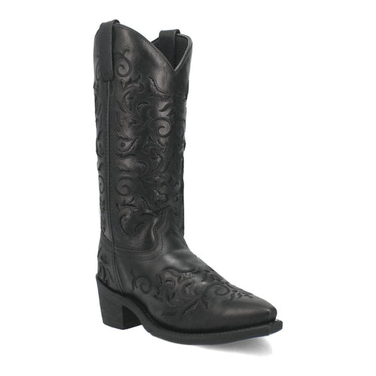 Laredo Women's Night Sky Snip Toe Leather Boots - Black 52450 - Dan Post Boots
