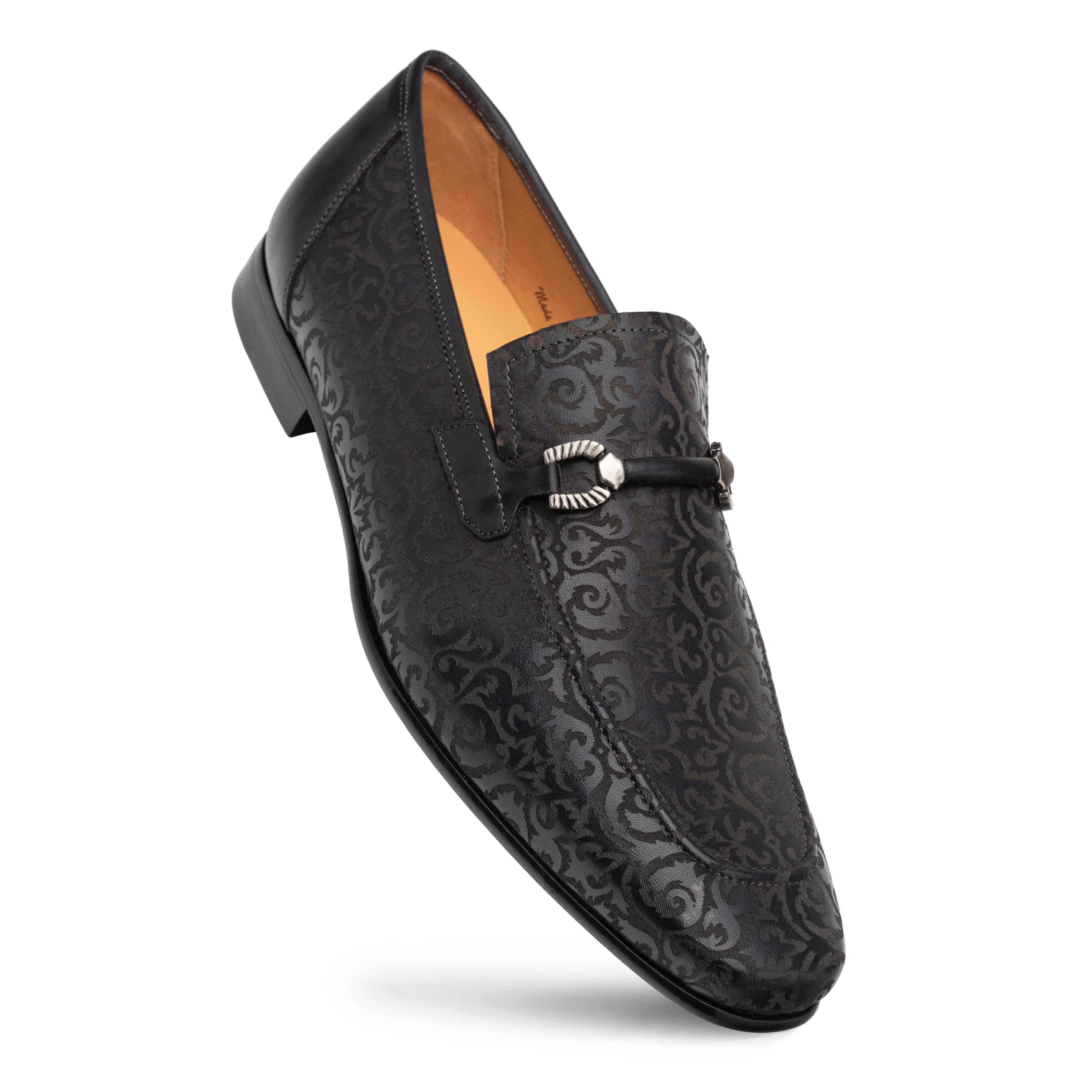 Mezlan Alcaraz: Luxury Leather Laser-Print Slip-On Shoes