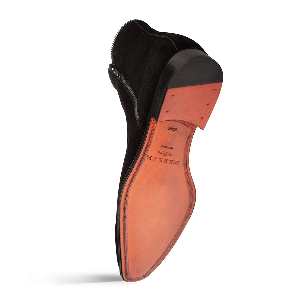 Mezlan Moretti Suede Zip Boot - Luxury Ankle Boot