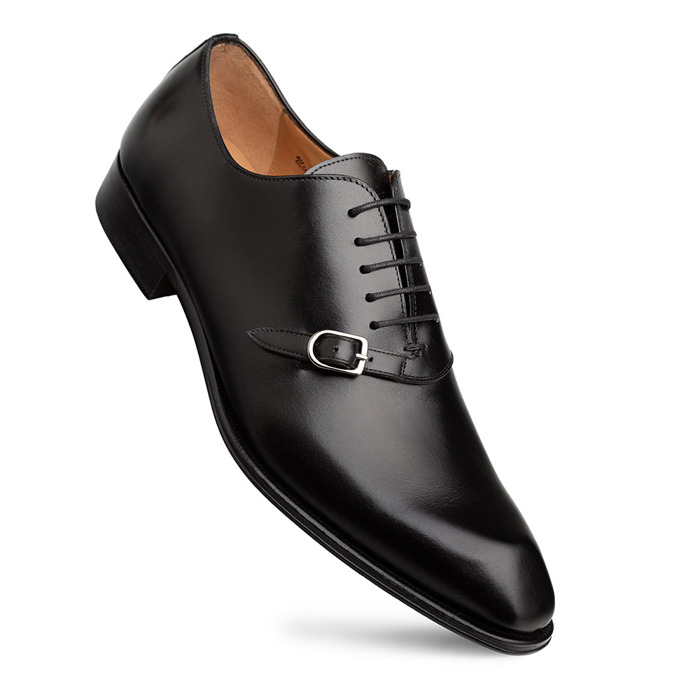 Mezlan Patina Calfskin Side Buckle Oxford