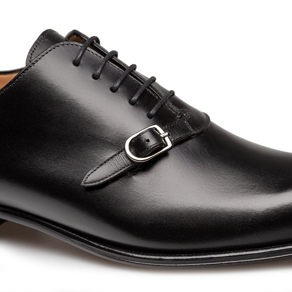 Mezlan Patina Calfskin Side Buckle Oxford