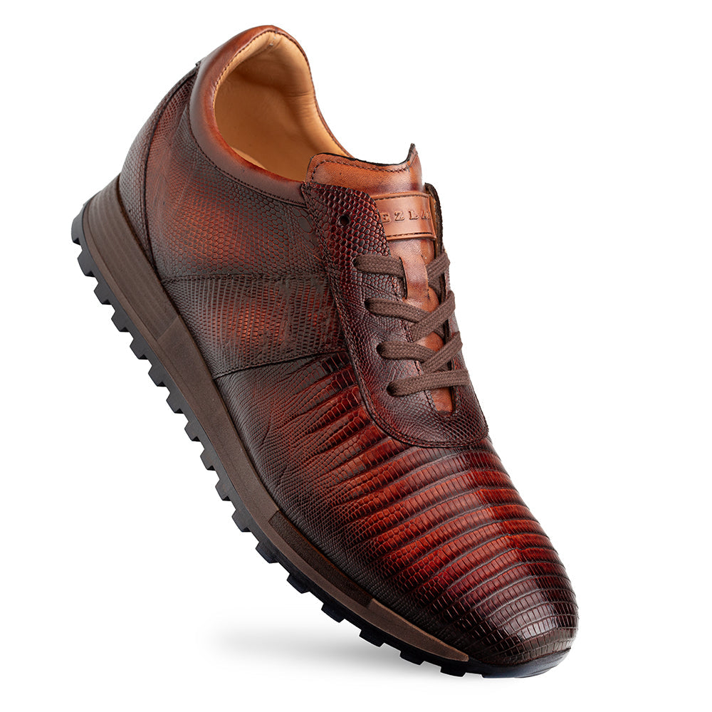 Mezlan Lizard & Calf Leather Dress Sneaker