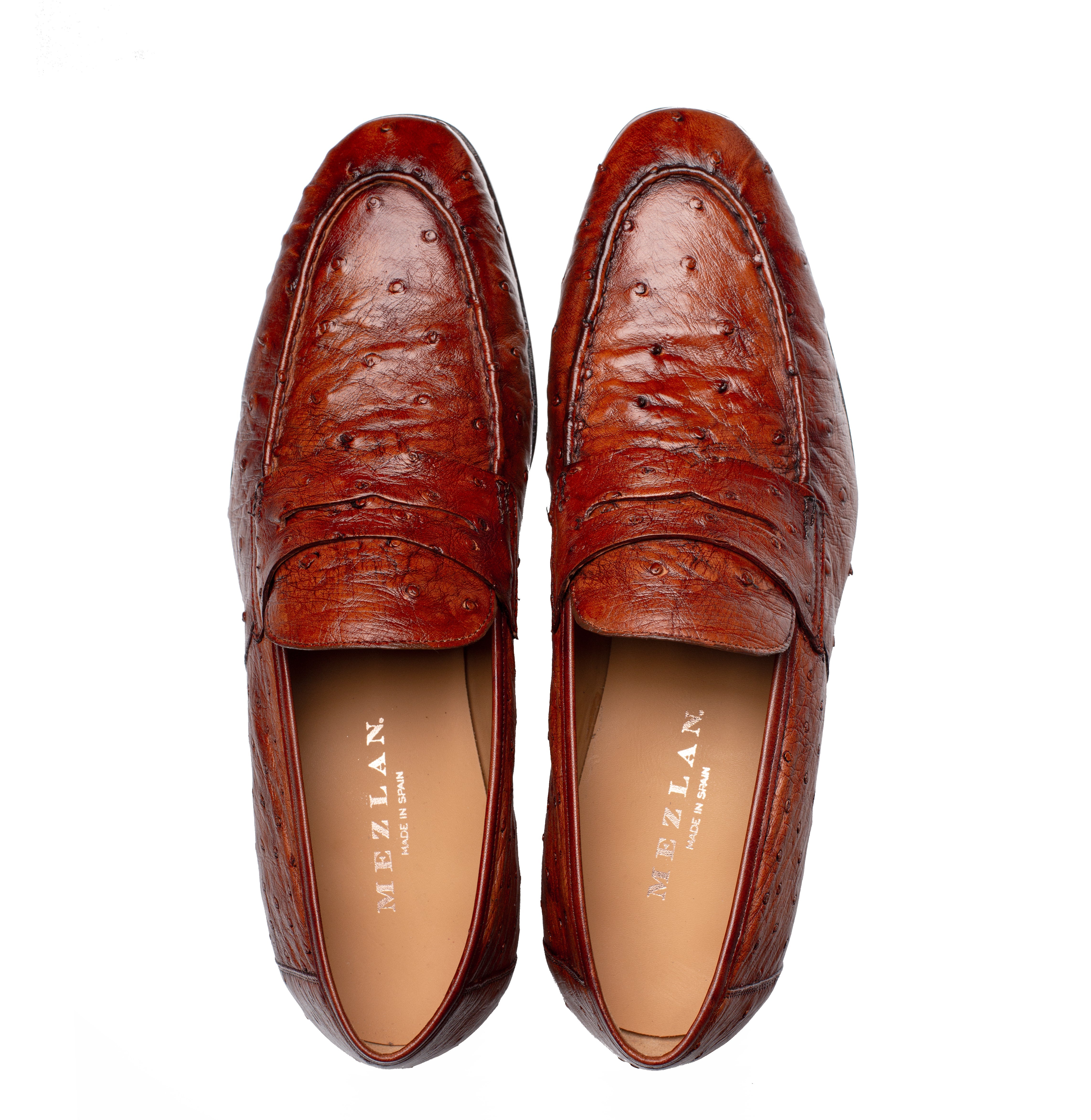 Mezlan Nogales Ostrich Penny Loafer