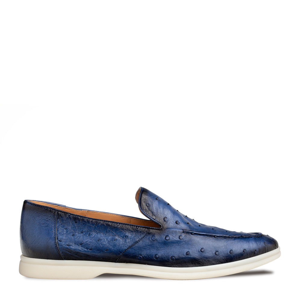 Mezlan Marmi Ostrich Flex Moc - Luxury Casual Shoes