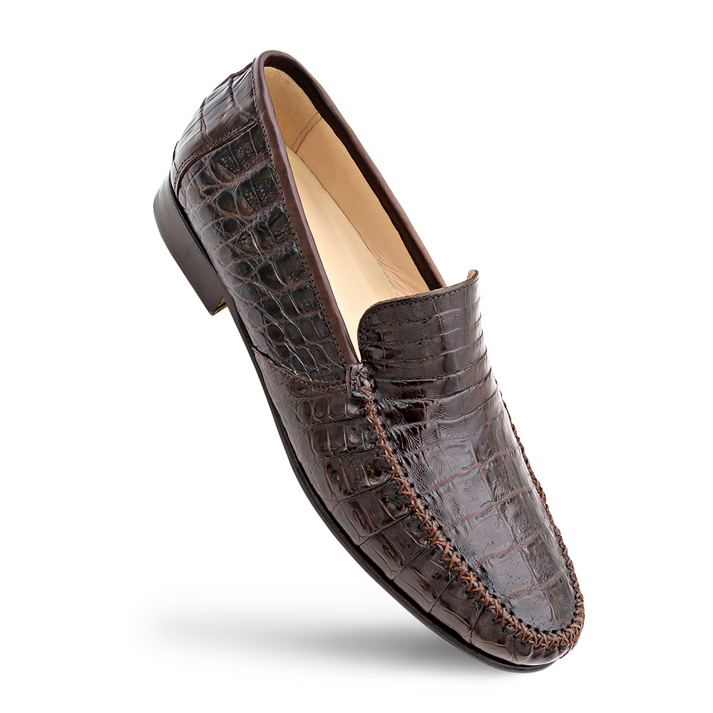 Mezlan Crocodile Moccasin - Luxury Exotic Leather Loafer