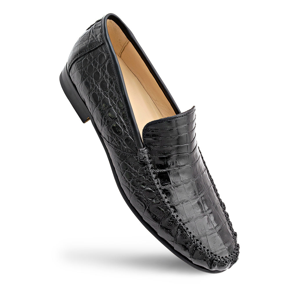 Mezlan Crocodile Moccasin - Luxury Exotic Leather Loafer