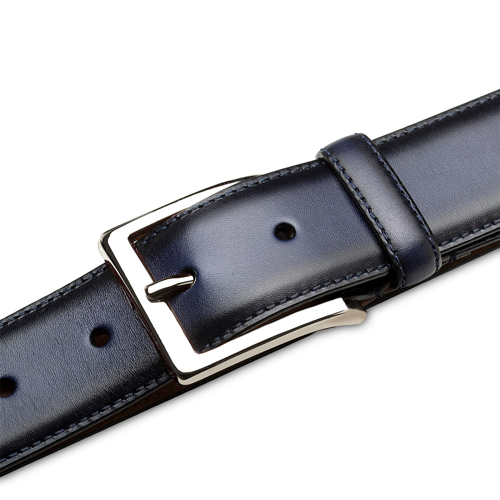 Mezlan Classic Patina Calfskin Belt