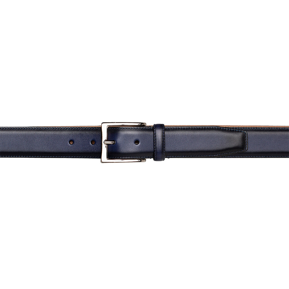 Mezlan Classic Patina Calfskin Belt