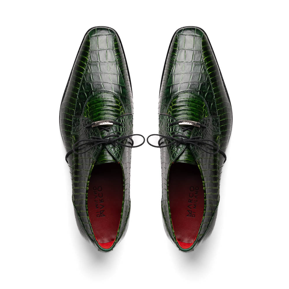 Marco Di Milano Moncalieri Green Leather Loafers
