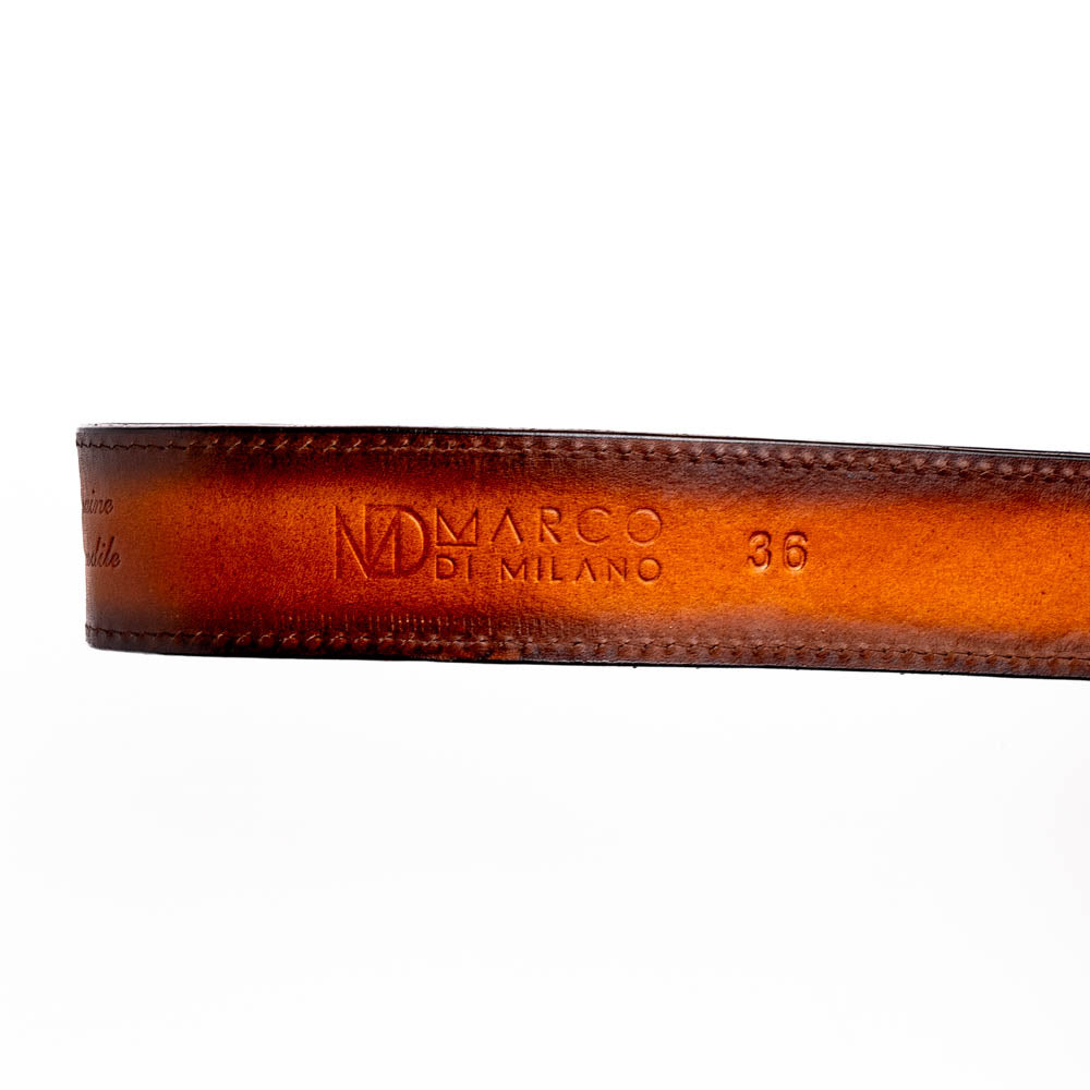 Marco Di Milano Montana Belt - Aged Brown Leather Shoes