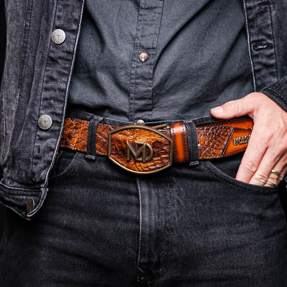 Marco Di Milano Montana Belt – Aged Maple Leather Shoe