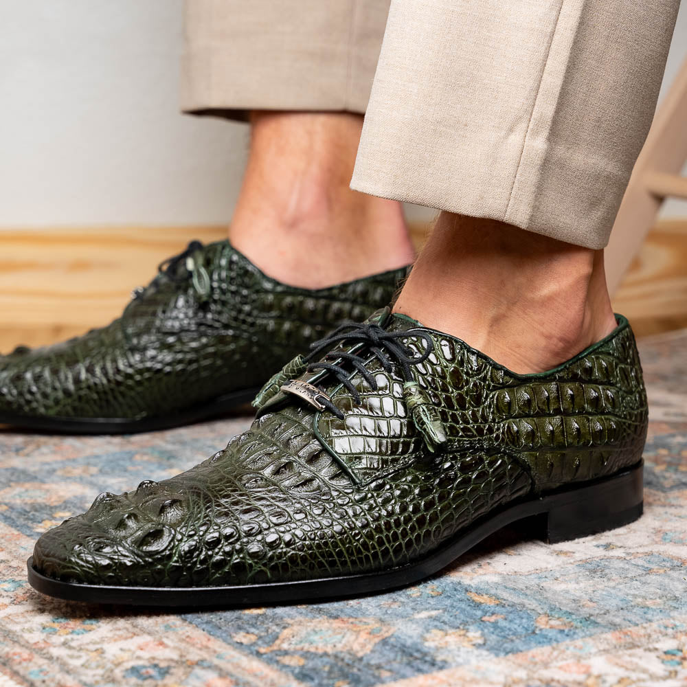 Marco Di Milano Nilo Forest Green Leather Dress Shoe