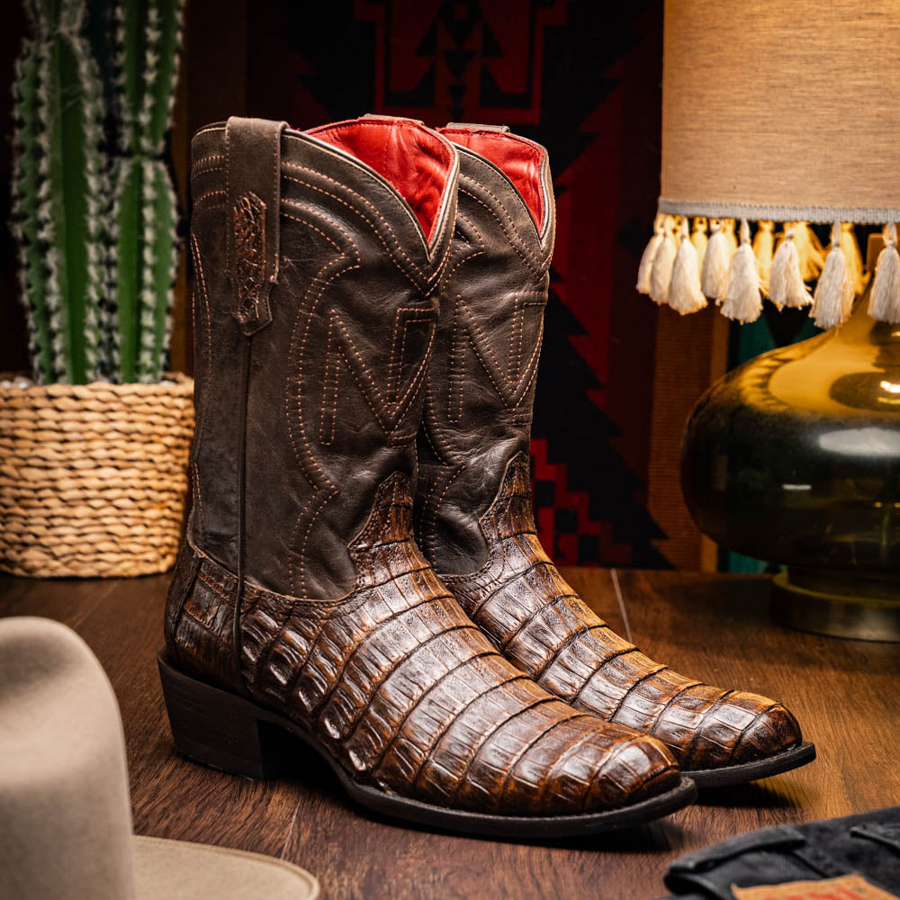 Marco_Di_Milano Phoenix: Aged Brown Leather Luxury Shoe