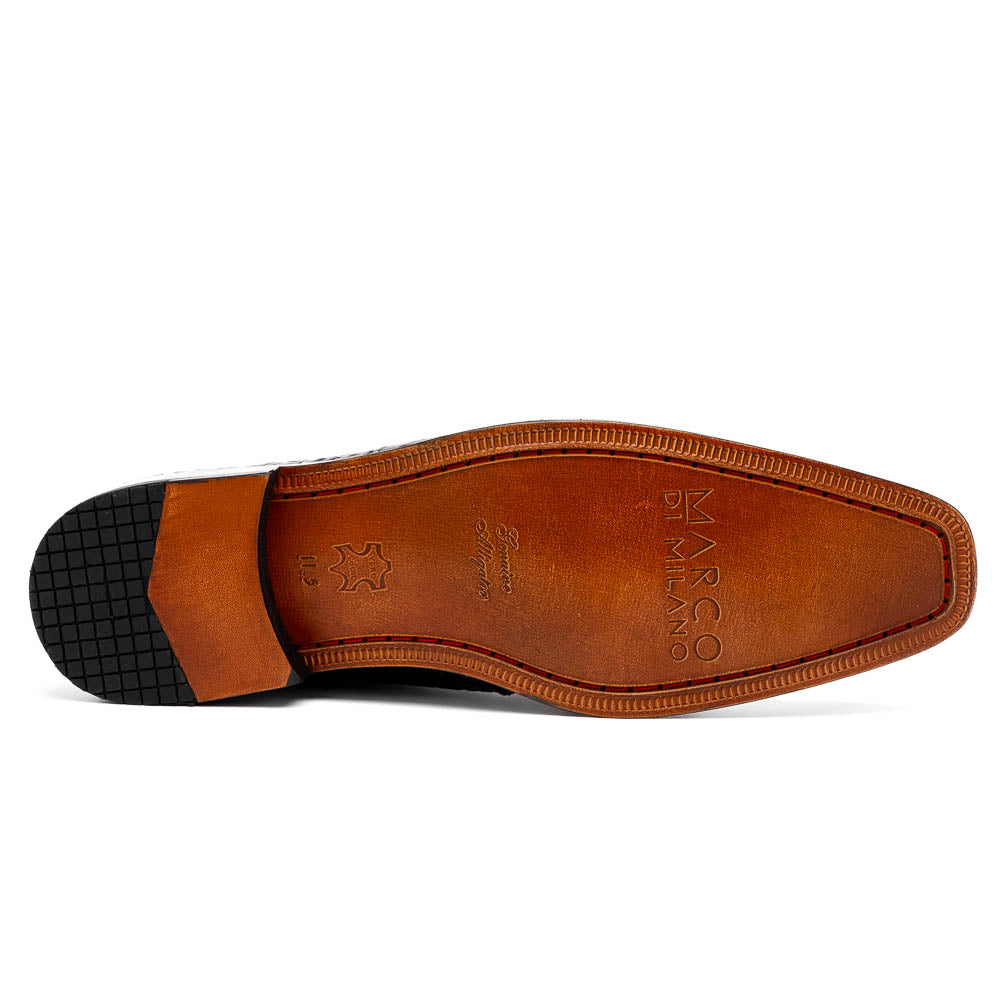 Marco Di Milano Pietro Black Leather Luxury Shoe