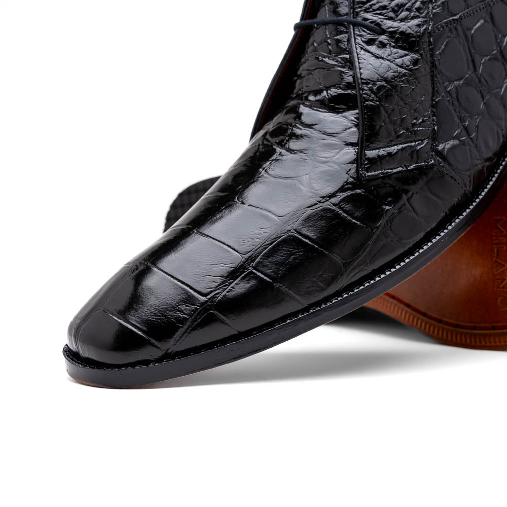 Marco Di Milano Pietro Black Leather Luxury Shoe