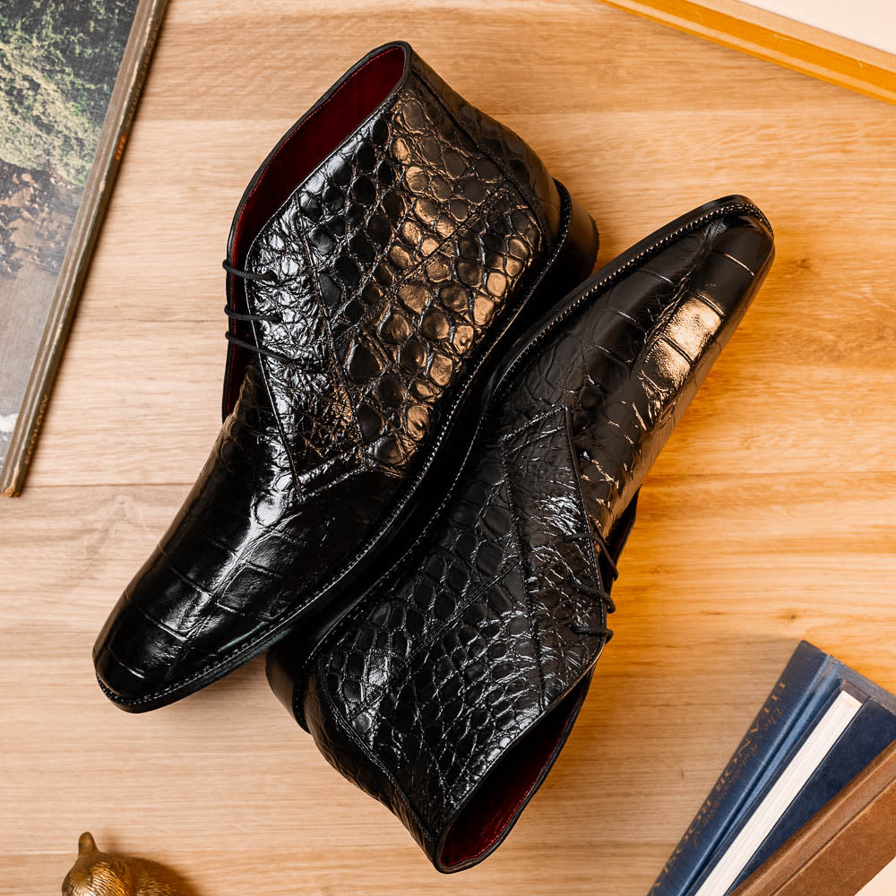 Marco Di Milano Pietro Black Leather Luxury Shoe