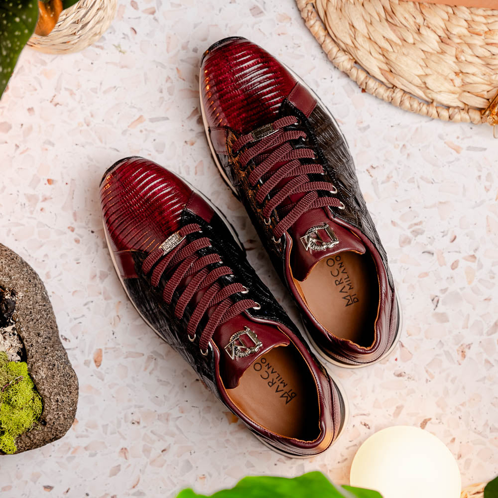 Marco Di Milano Portici Wine/Black Leather Loafers
