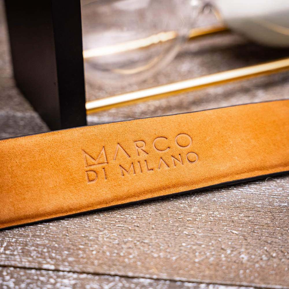 Marco Di Milano Riccardo Belt Forest Green Leather Shoe