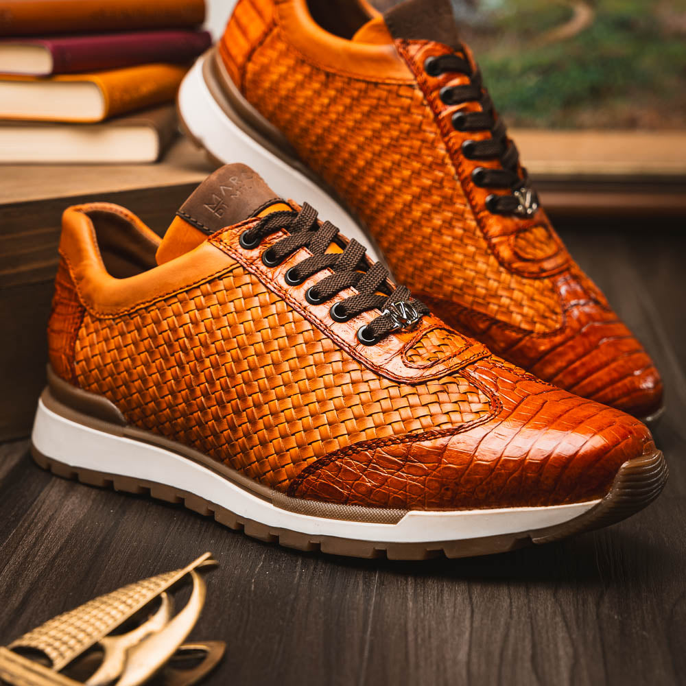 Marco Di Milano Roma Brandy Leather Oxford Dress Shoe
