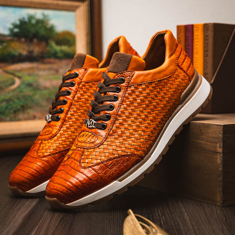 Marco Di Milano Roma Brandy Leather Oxford Dress Shoe